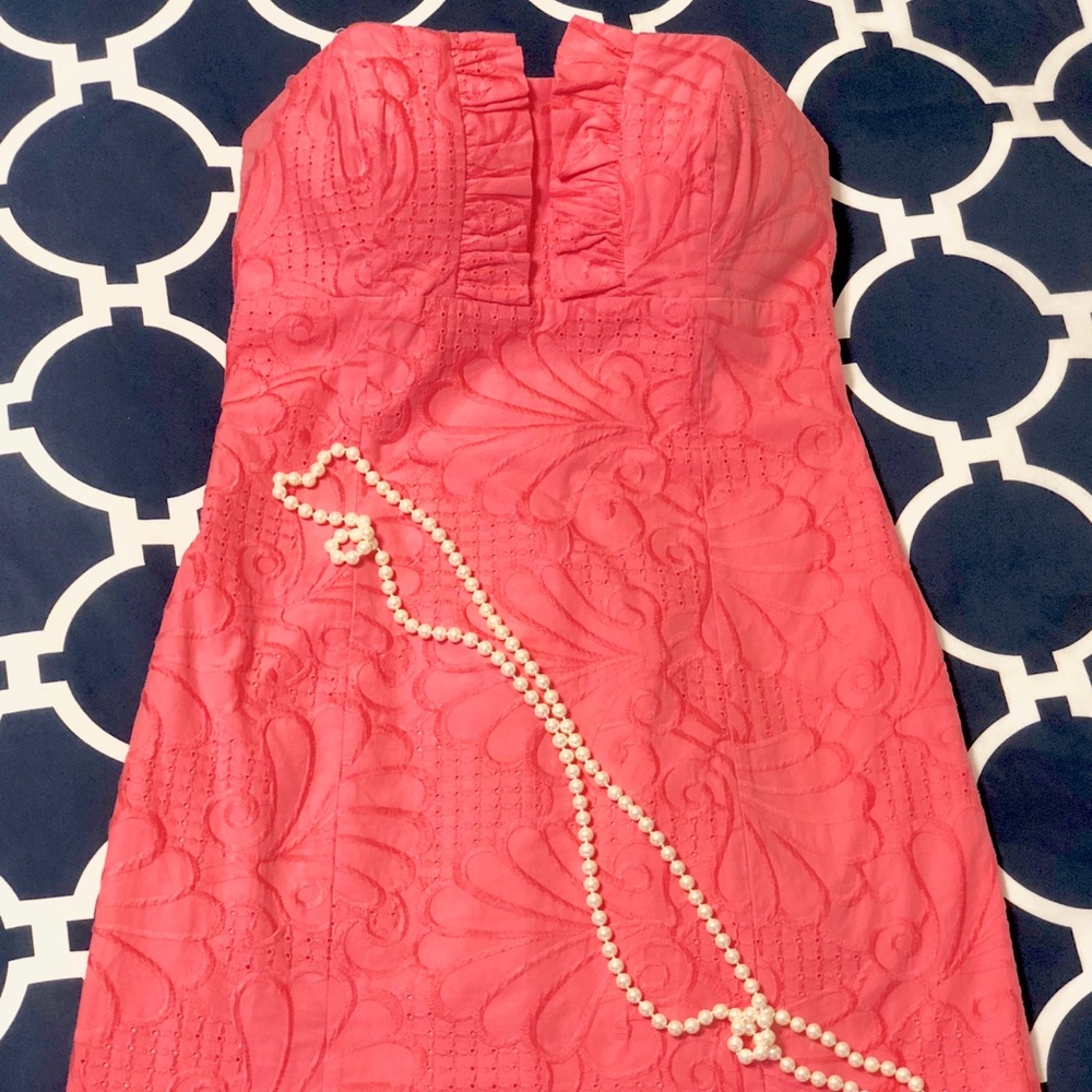 Rare Gorgeous Coral Frankie Lilly Pulitzer Dress